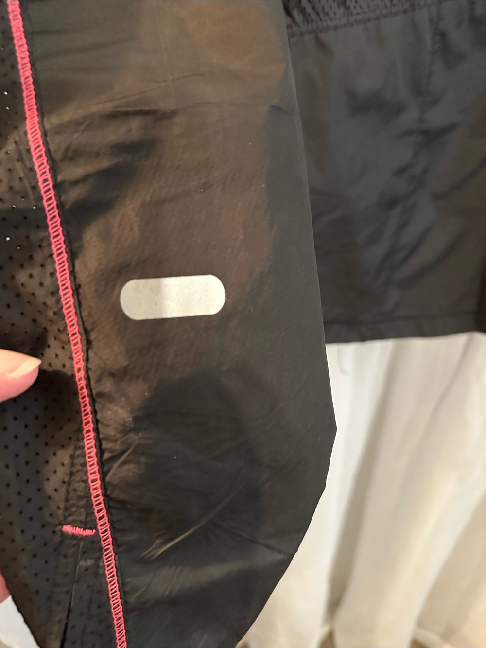 Avalanche Black Women's Hooded Rain Jacket with Pink Trim - Picture 13 of 13